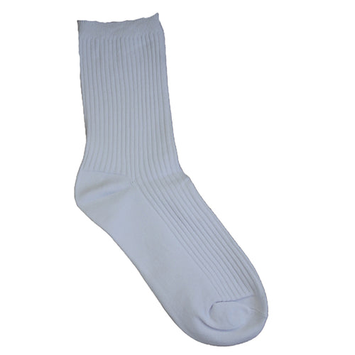 Plain White Unisex Socks